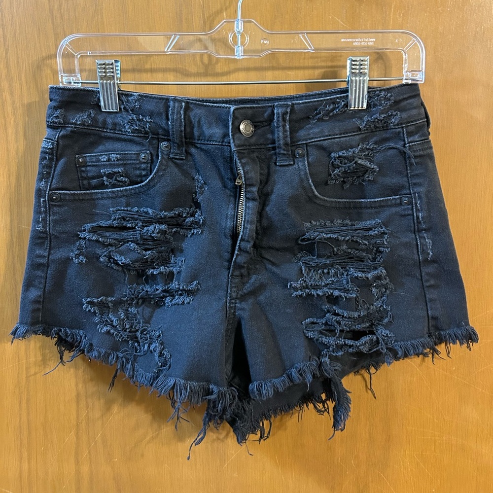 American Eagle Outfitters Vintage Hi Rise Festival Cut Off Stretch Shorts Size 4